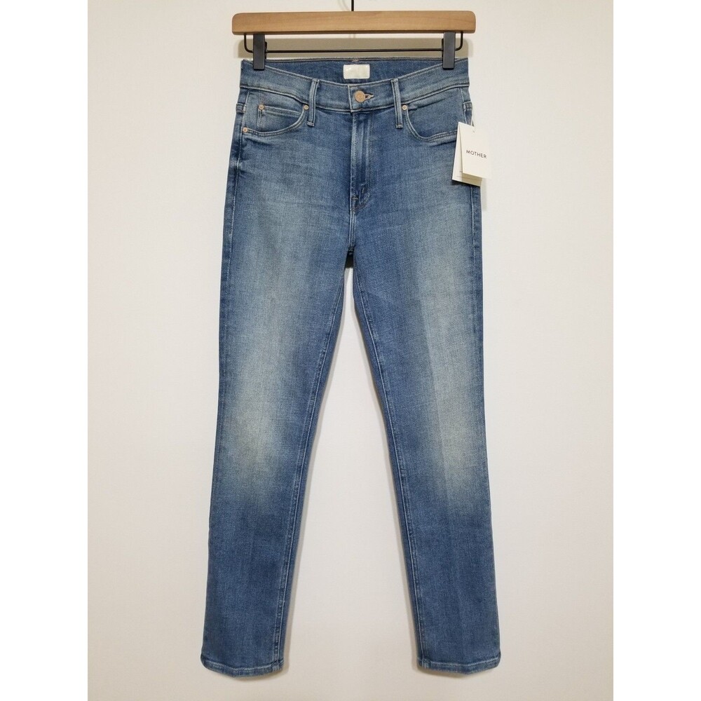 MOTHER The Dazzler Ankle Straight Jeans Camp Expert Light Wash NWT Size 24 25 - Picture 5 of 15